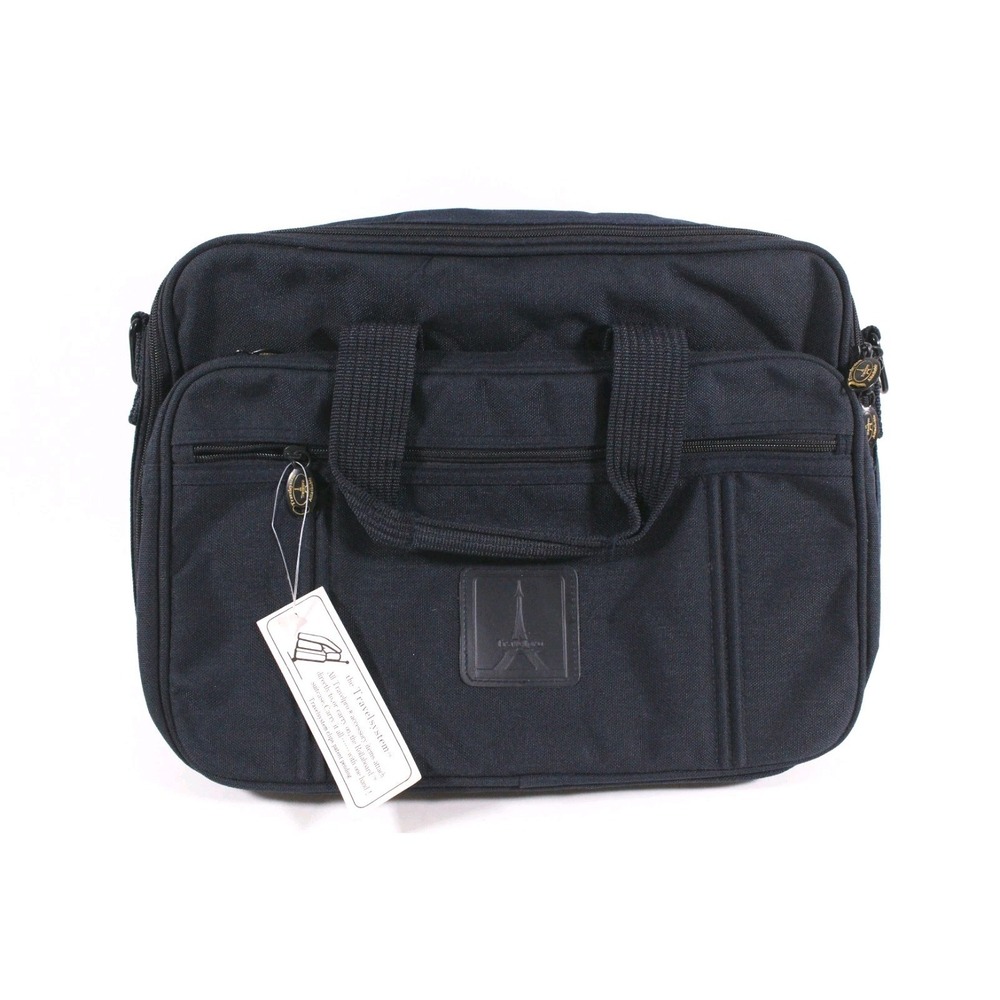 Vintage‎ Travelpro B3 Laptop Briefcase Carry-On Flight Travel Bag Navy Blue